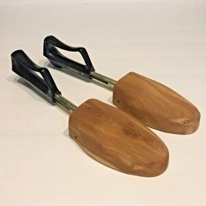 Sz 9-10 Vintage TRAVEL TREE Rochester Shoe Keeper Florsheim Cedar Wood Insert